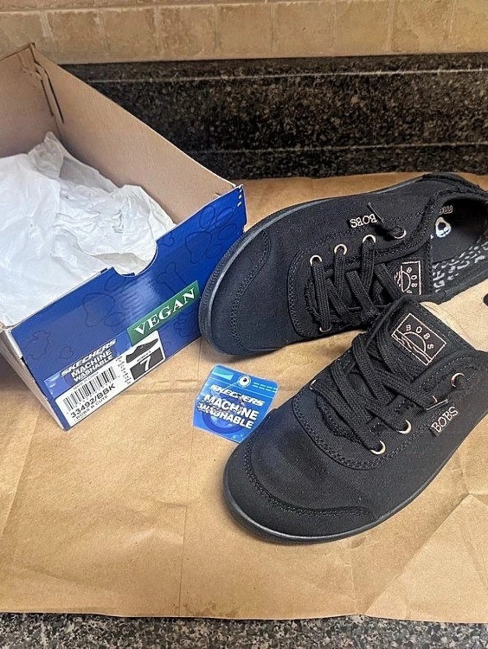 Skechers BOBS B Cute - Team Player / Black (Style 33492/BBK) ) Black Sneakers